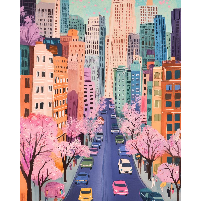 Colorful New York | Paint by Numbers