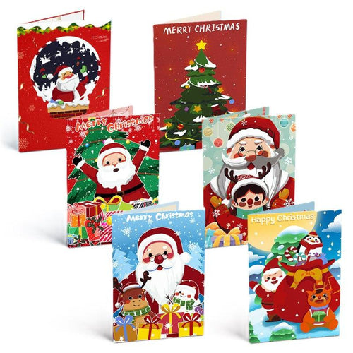 Paint by Numbers Christmas Cards 2 - 6 Pieces