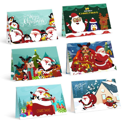 Paint by Numbers Christmas Cards 3 - 6 Pieces