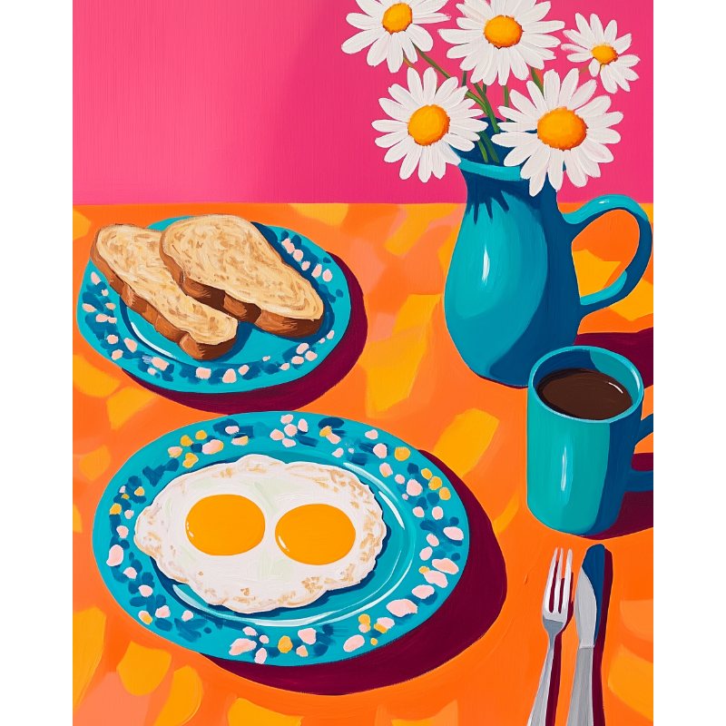 Morning breakfast | Paint by Numbers