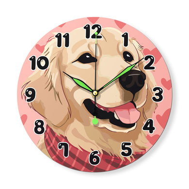 Painting by Numbers Clock – Sweet Dog