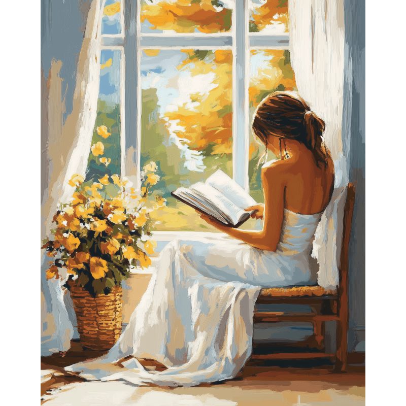 Reading by the Window | Paint by Numbers