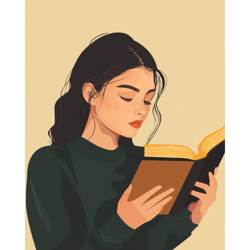 Woman Reading | Paint by Numbers