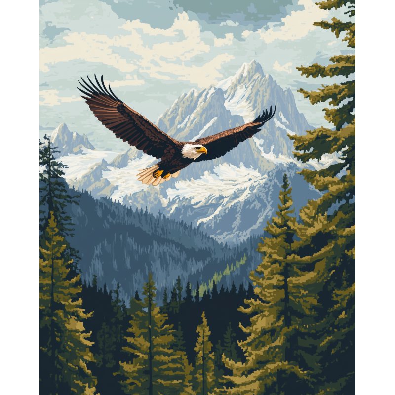 Majestic Eagle | Paint by Numbers