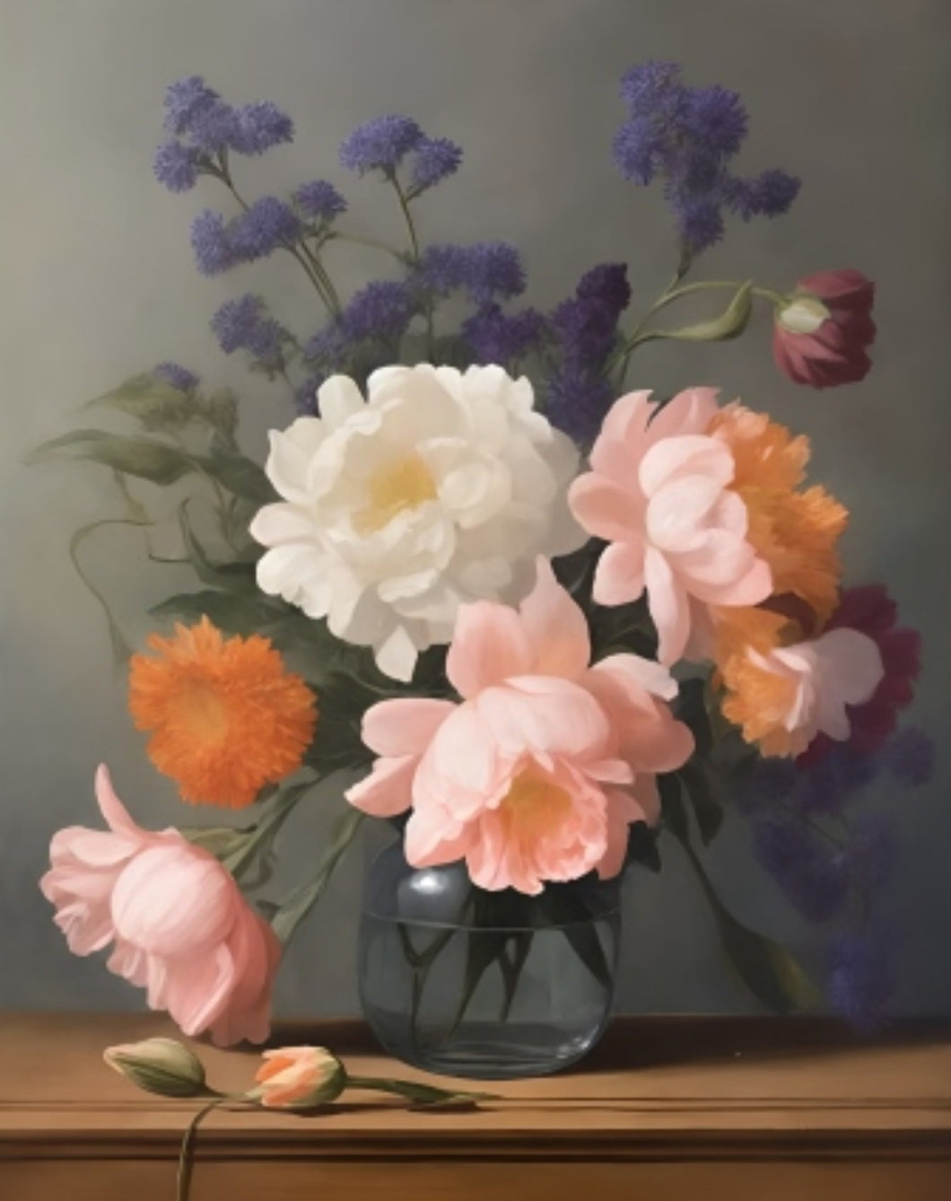 Fresh Flowers in a Vase | Paint by Numbers