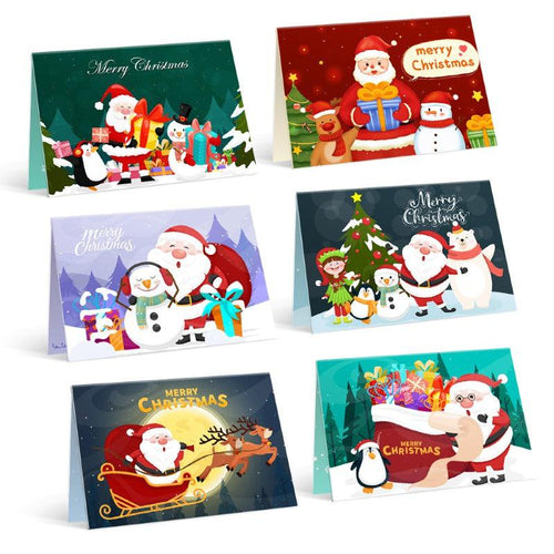 Paint by Numbers Christmas Cards - 6 Pieces