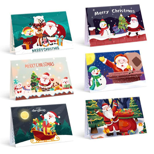 Paint by Numbers Christmas Cards 4 - 6 Pieces