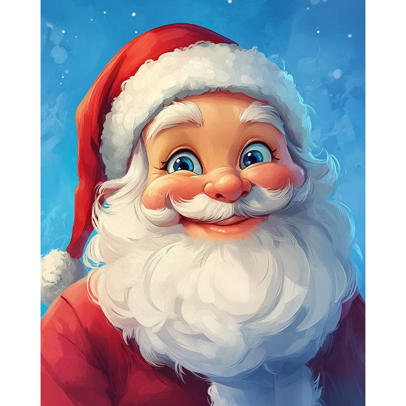 Happy Santa Claus | Paint by Numbers