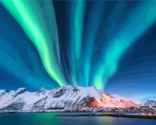 Northern Lights in Norway | Paint by Numbers