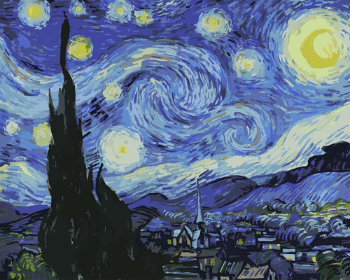 The Starry Night - Van Gogh | Paint by Numbers