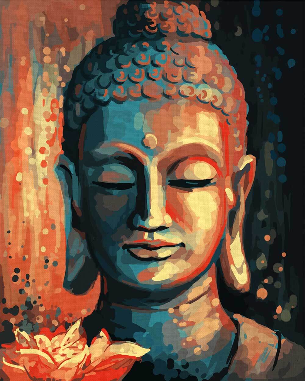 Buddha with a Flower | Painting by Numbers