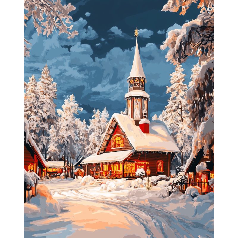 Santa Claus Village in Rovaniemi | Paint by Numbers